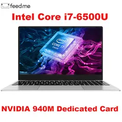 Игровой ноутбук 15,6 дюймов металлический корпус Intel i7 6500U 16 Гб ram 2G выделенная видеокарта Windows 10 ноутбук для игровой офисной работы