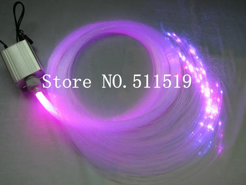 

star ceiling kit with180 strands + 0.75mm 0.5mm 1.0mm optic fiber 1m long and 5W RGB light engine with touching remote