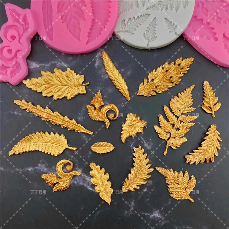 

2019new Leaf shape Chocolate Silicone Fondant Mold For Cake Decorating Cookie Baking Mold Gumpastes Moulds