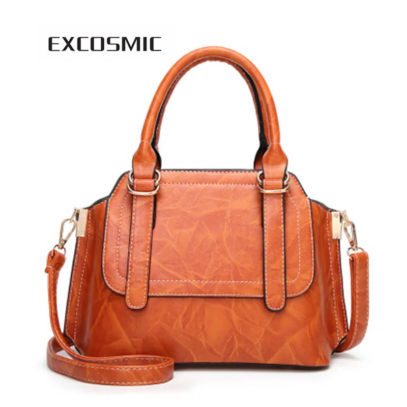 

Women Bag Vintage Shoulder Bag High Quality Fashion Women Handbags PU Leather Totes Bag Top-handle Crossbody Bag Shoulder Bag