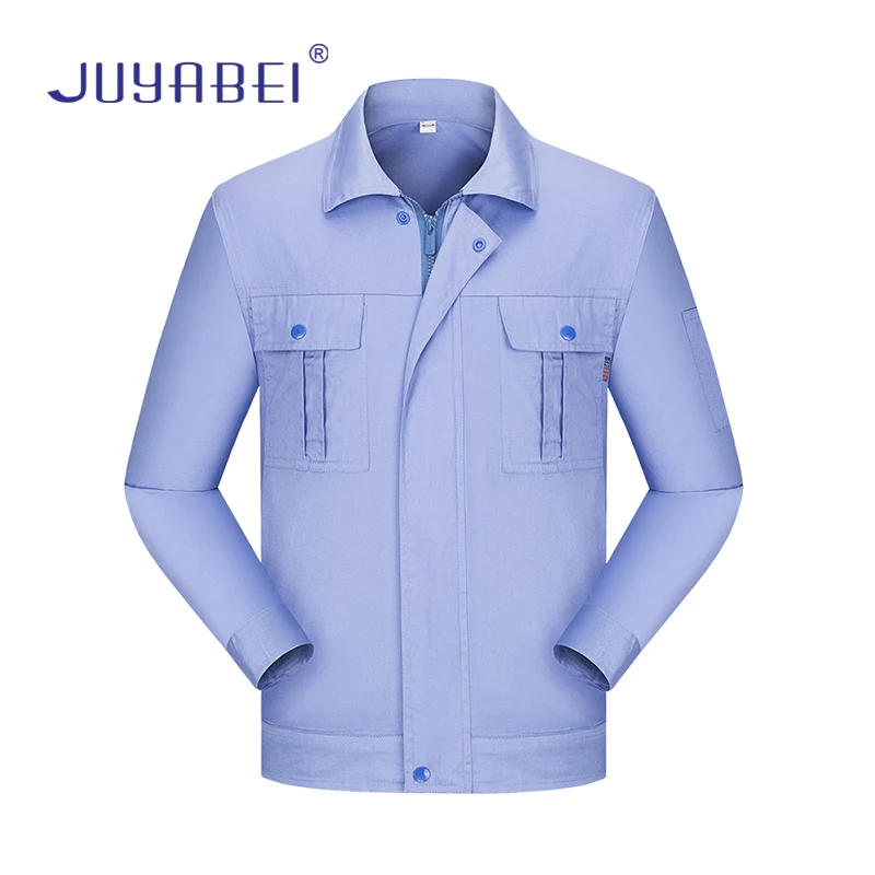 

Workshop Machinery Repair Long-sleeved Overalls Welding Work Uniforms Shirts + Pants Professional Car Repair Work Clothing Men