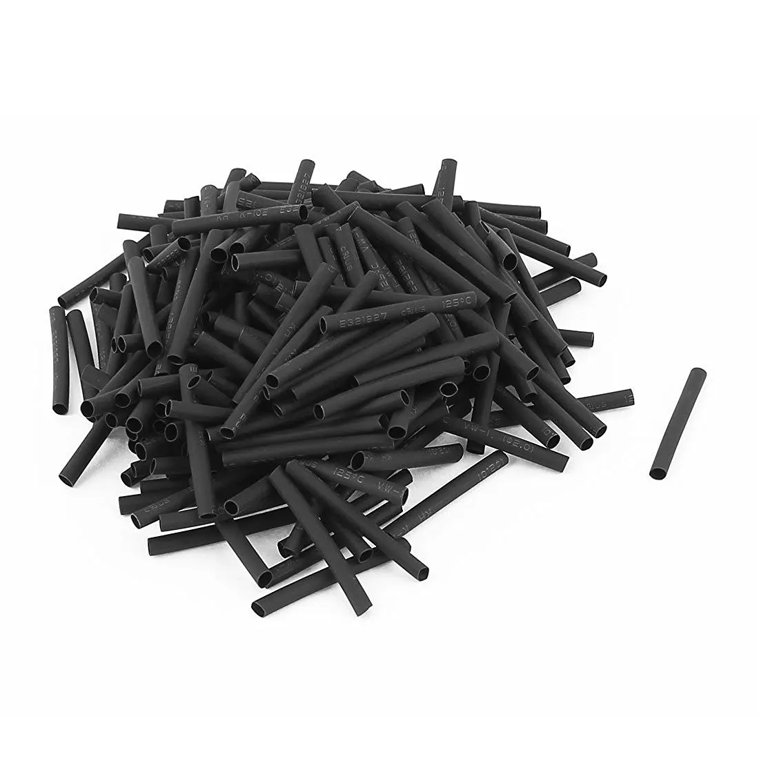 Wire Wrap Sleeve 2mm Dia 30mm Long Heat Shrink Tubing 280pcs Black | Обустройство дома
