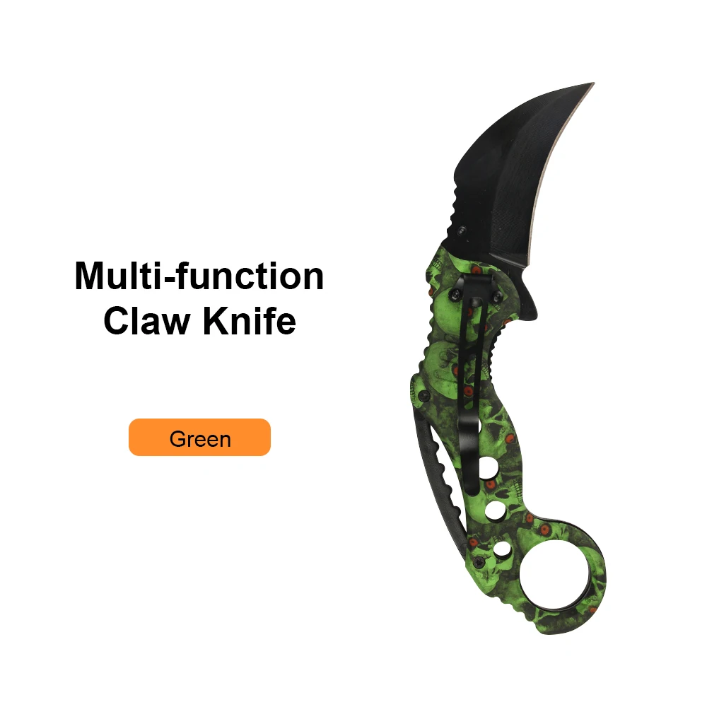 JelBo мини охотничий нож Мульти портативный карманный для самозащиты Karambit тактический нож для кемпинга выживания нож из нержавеющей стали инструменты - Цвет: Green Knife