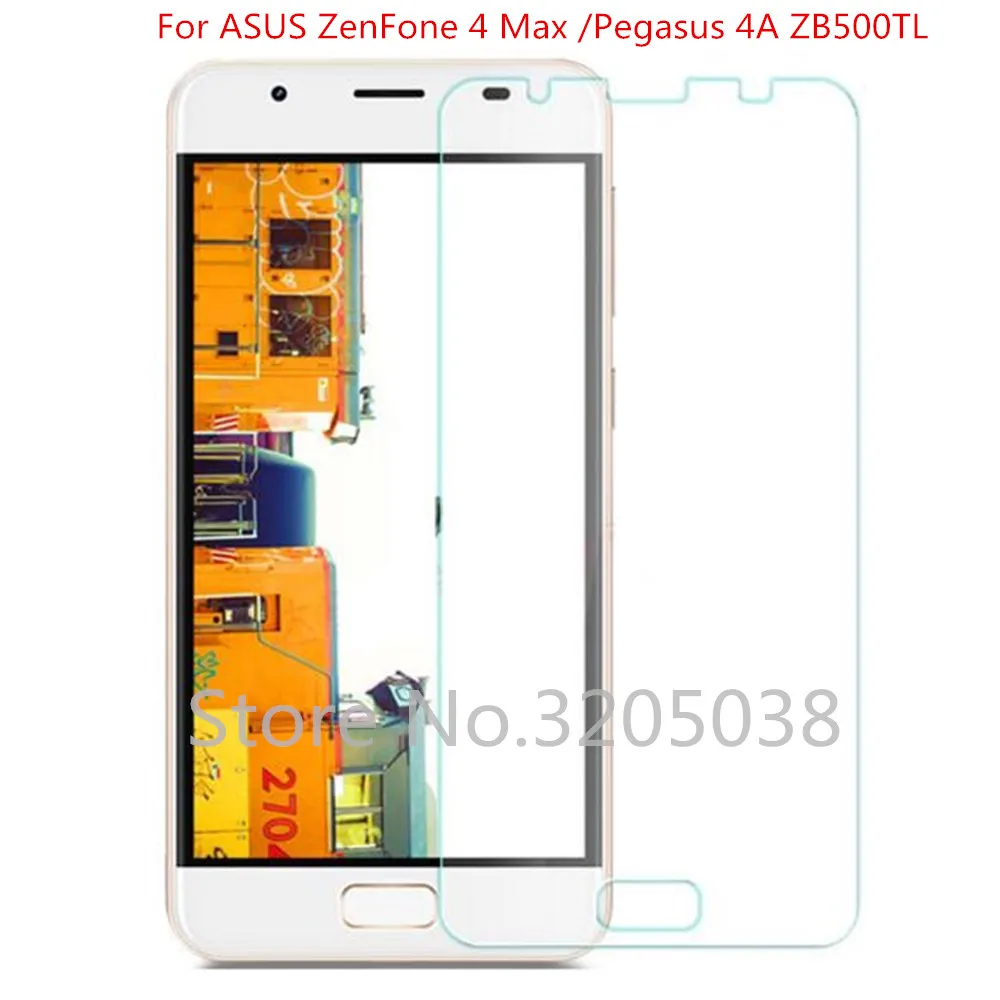 

Tempered Glass For ASUS ZenFone 4 Max X00KD Explosion-proof Screen Protector Protective Glass Film For Pegasus 4A ZB500TL 5.0"