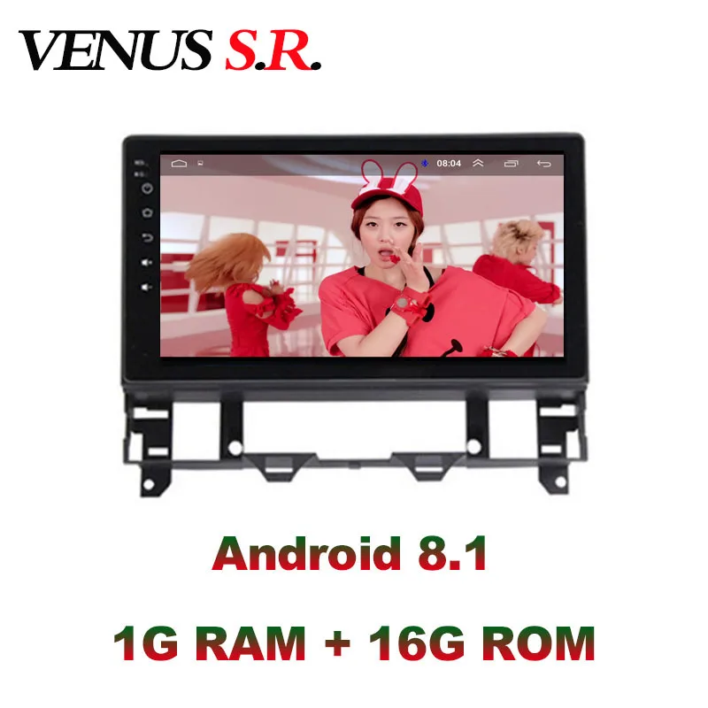Ceny VenusSR Android 8.1 2.5D samochodowy odtwarzacz dvd dla mazdy 6 Radio 2002 2008 multimedia Radio stereo gps nawigacja gps