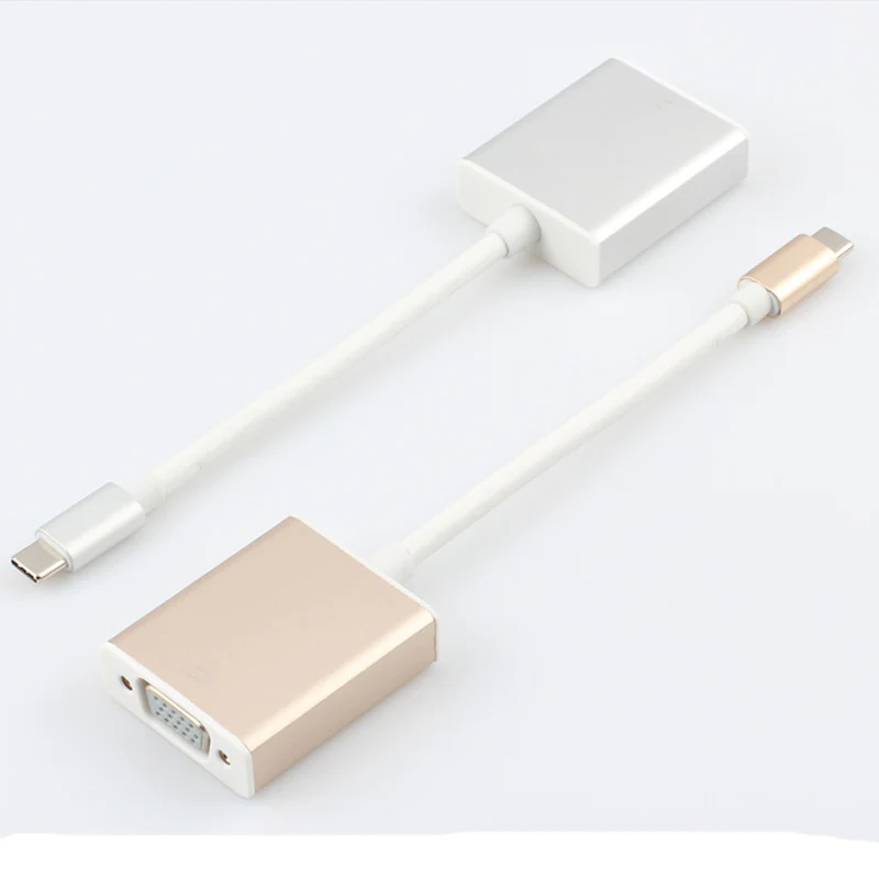 Ульт Лучший USB Type C адаптер 3 1 папа VGA Женский конвертер кабель для нового MacBook