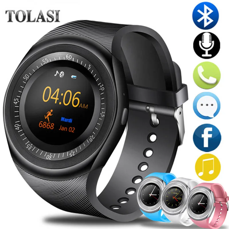 

2018 Smart Watch Support SIM TF Card With Whatsapp Facebook Android Phone Sport Pedometer Men Women Smartwatch Relogio 380mAh