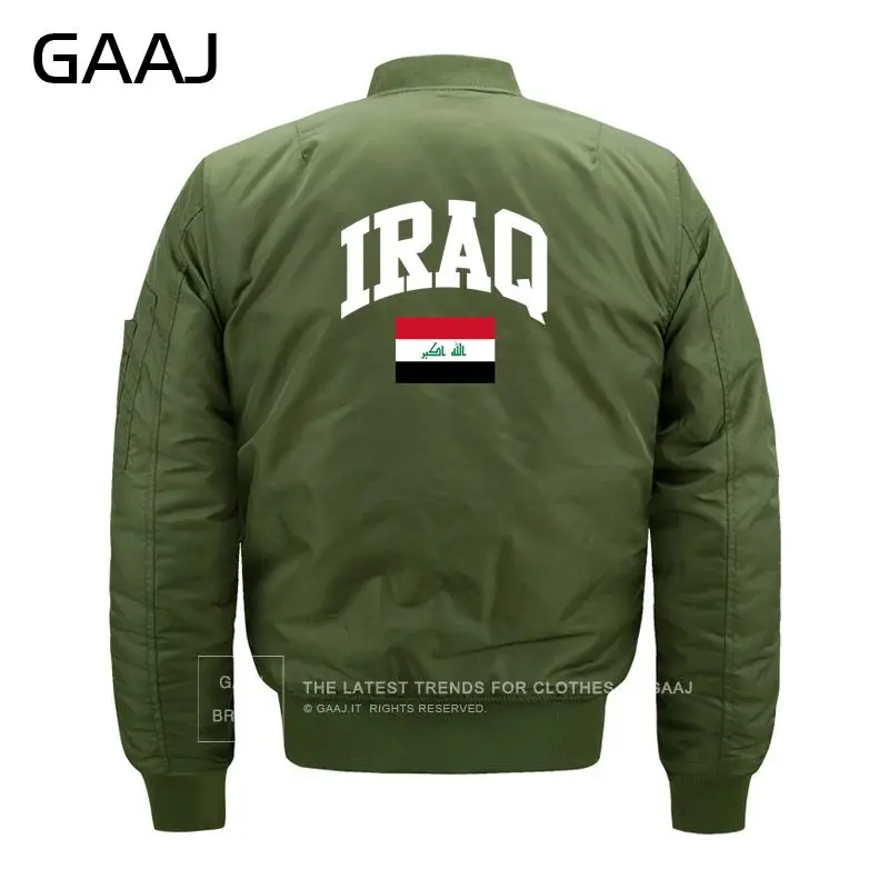 GAAJ куртка с изображением флага для мужчин, брендовая одежда, куртка с круглым вырезом, большие размеры, зимняя теплая куртка для мужчин в стиле милитари, модная ветровка# U0618 - Цвет: Thin Army