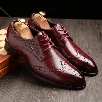 

2020 Fashion Business Flat Shoes Oxfords Mens Loafers PU Leather Dress Shoes Mens Man Formal Wedding Shoes Big Size 37-48