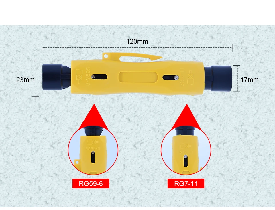 OUTEST автоматический коаксиальный кабель для зачистки проводов для RG59 RG6 RG7 RG11 CAT5 CAT6 инструменты для зачистки Многофункциональный коаксиальный Видео провод