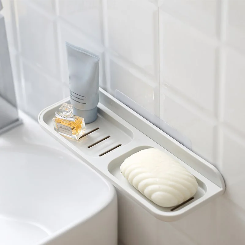 Suction Cup Soap Holder Wall Mounted Draining Dish for Bathroom Kitchen LXY9 AP08 | Дом и сад