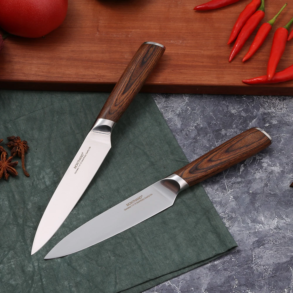 Japanese Chef Knives Set Professional Kitchen Knife Germany 1.4116 High Carbon Steel Vegetable Utility Knife for Cooking