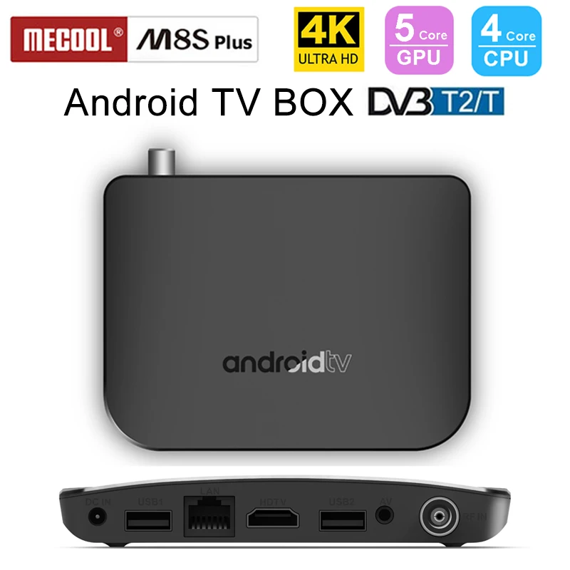 

MECOOL M8S Plus DVB-T2 TV Box Android 7.1 Amlogic S905D 1GB RAM 8GB ROM WiFi Set Top Box Bluetooth 4K Set-top Box