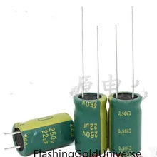 250 В 22 мкФ 22 мкФ 250 В электролитический конденсатор объем 10X17 лучшее качество origina