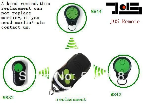 Новое поступление M842 M844 M832 для Мерлин двери гаража 230 т 430r удаленного Управление ручной