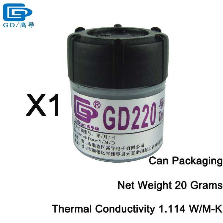 GD33 GD66 GD100 GD220 GD280 GD380 GD460 GD450 Термальность смазочная паста пластырь теплоотвода бутылки, упаковки CN20 CN25 CN30 - Цвет лезвия: GD220-CN20 1 Piece