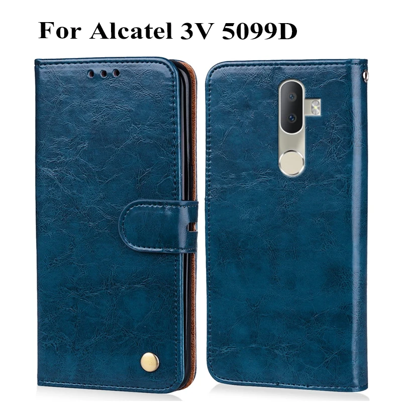 Новейший кошелек чехол для Alcatel 3 V 5099D кожаный мобильного телефона на заднюю