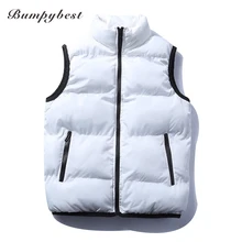 Bumpybeast Vest Men Sleeveles Wool Cotton Parka Brand Jacket Winter Down Male Slim Windproof Warm Waistcoat Windbreaker US Size