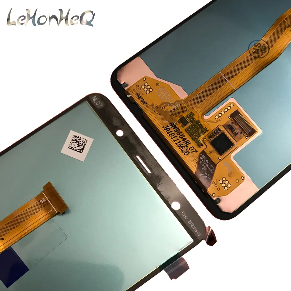 5 шт./лот AMOLED lcd для samsung Galaxy A7 2018 A750 A750G дисплей кодирующий преобразователь