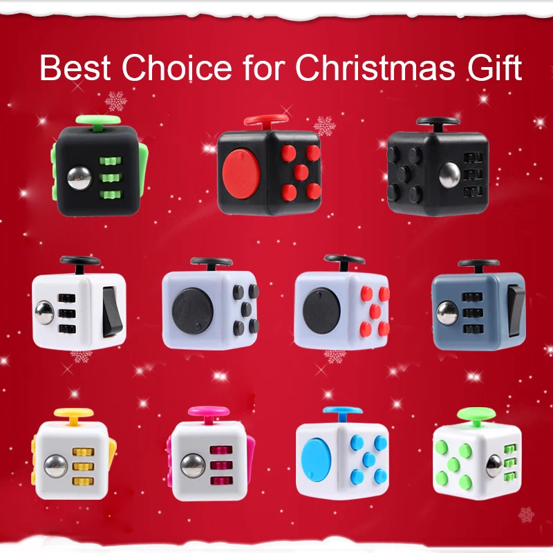 

Fidget Cube Small Toy to Ease The Pressure with Five Buttons Multifunctional Cube Box Christmas Gift