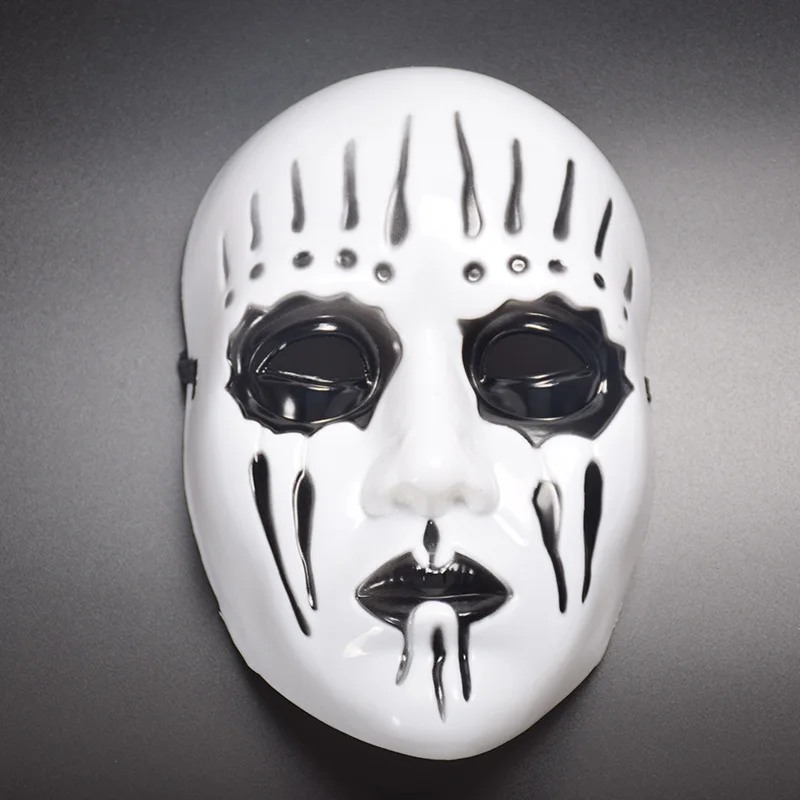 Хэллоуин Страшные Slipknot полное лицо ПВХ маска вечерние косплей платье Сценическое представление Маска Необычные взрослые Ужасы костюм реквизит - Цвет: black