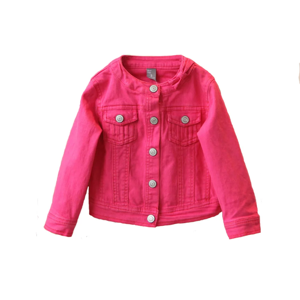 Baby Girl Denim Jacket Coat Kid Outerwear Jeans Jacket 3-8 year Spring Girls Clothes Casual Tops Clothing Promotion dropshipping