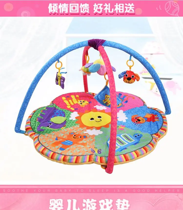Детский игровой коврик, детские игрушки для спортзала 0-12 месяцев, мягкая подсветка, музыкальные погремушки, игрушки для малышей, игрушки для спортзала PM003
