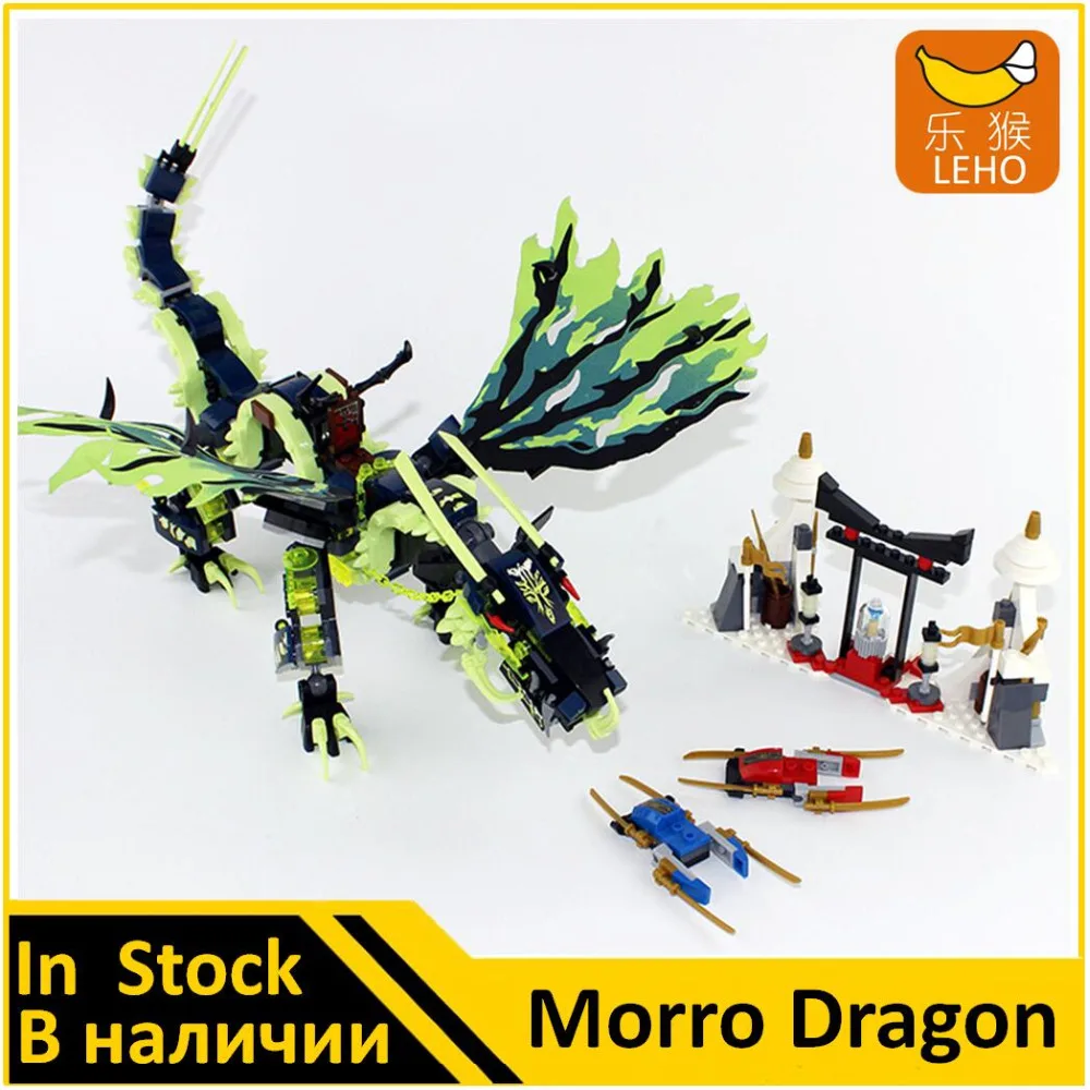 

LEHO Building Blocks 10400 Compatible with Ninja Attack of The Morro Dragon 70736 Figure Model Educational Toys For Children