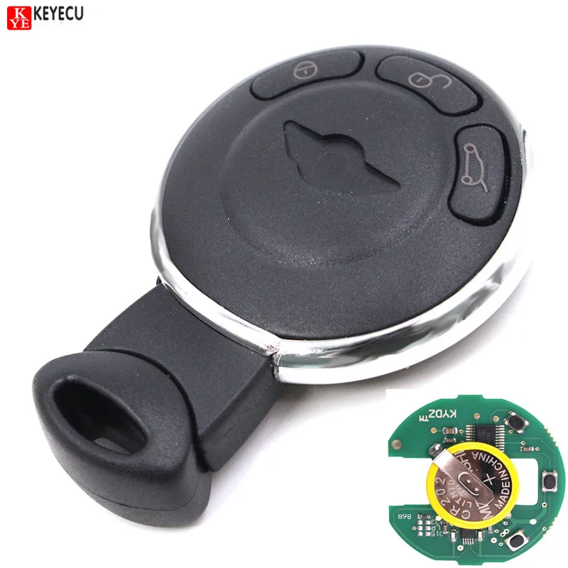 

KEYECU Smart Remote Key CAS System 3 Button ID46 Chip 315LP/315MHZ/433MHZ/868MHZ For BMW Mini Cooper 2007-2014 IYZKEYR5602