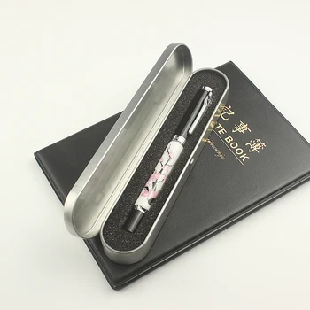 

jinhao8820 High Quality Ballpoint Pen Ceramics Plum Flower Business Roller Pens 0.7mm Blue & Black ink For Business Office Gift