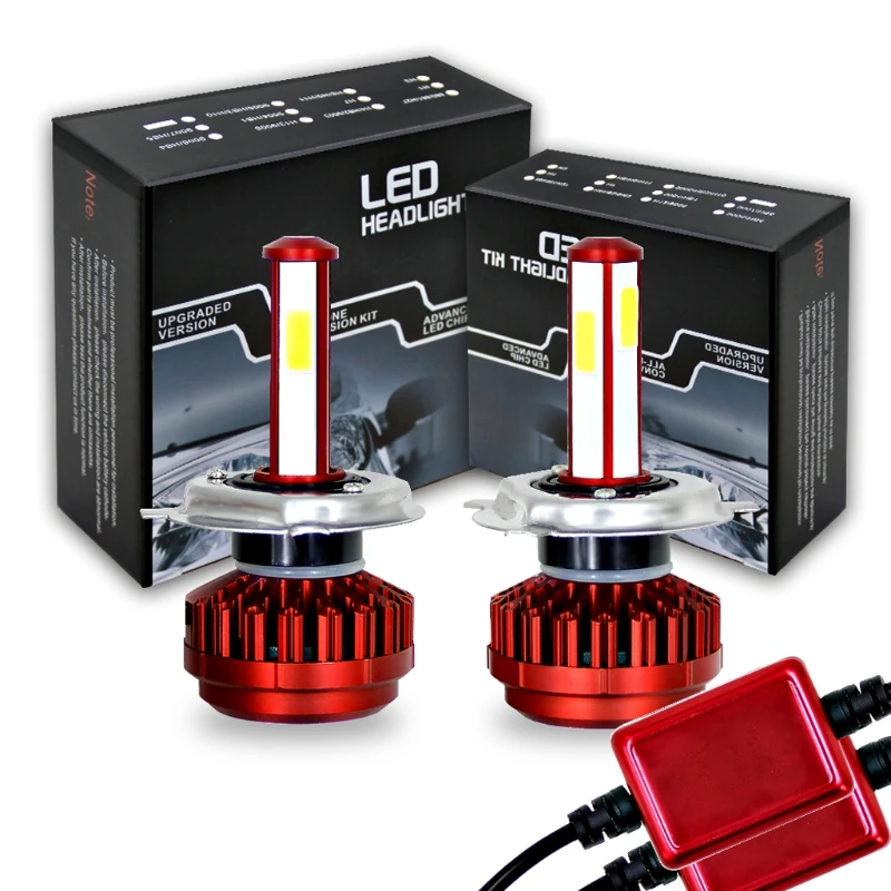 

2x NEW H4 9003 HB2 H7 H8 H9 H11 9005/HB3 160W 18000LM LED Headlight Kit Hi/Lo Beam Bulbs 6000K