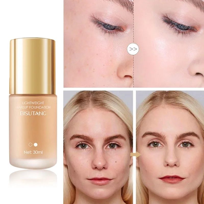 1 Piece Foundation Base Makeup Professional Lasting Face Matte Finish Liquid Make Up Concealer Cream Waterproof Natural Cosmetic | Красота и