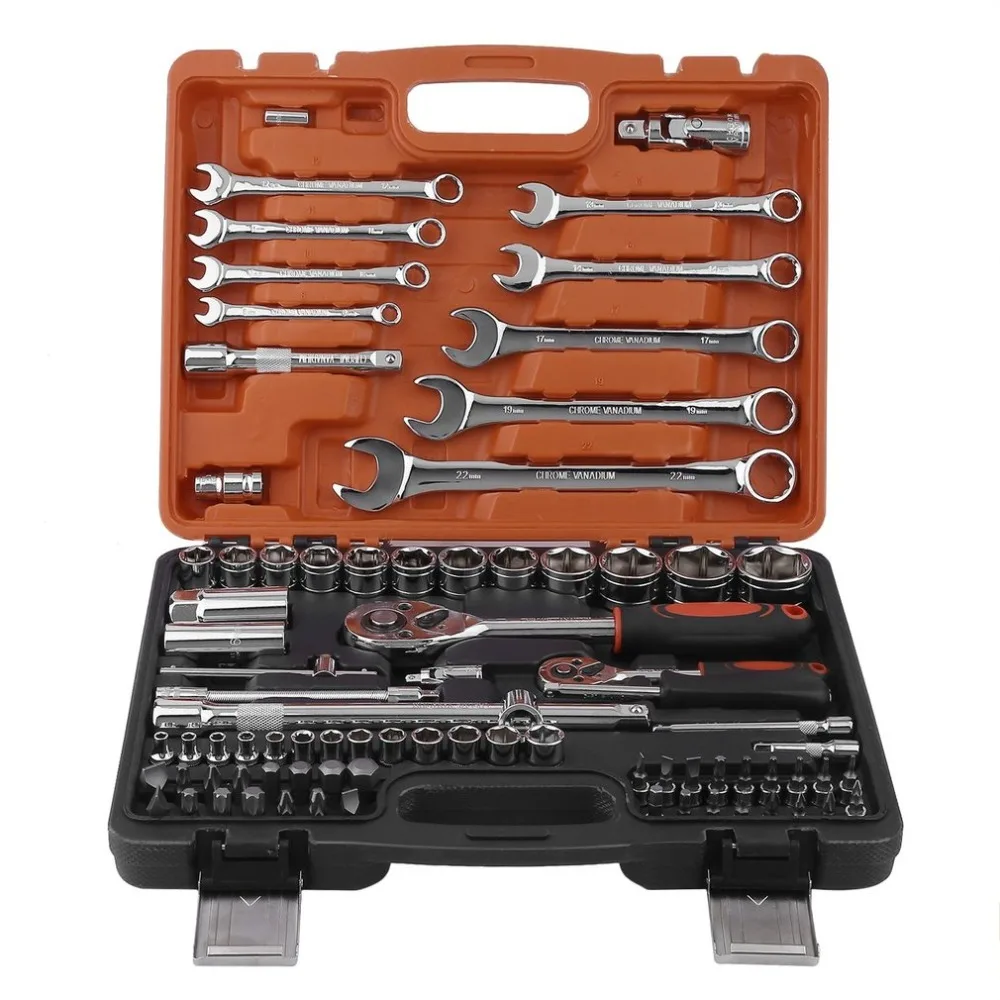 82PCS Torx Socket Set Car Auto Repair Opening Tool Set Combining Kit For DIY Enthusiast Power Working hand tool sets