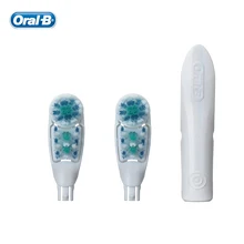Oral B Двойного Чистота Зубная Щетка Глав Сменные Совместимо для Креста Действий Электрическая Зубная Щетка Gum Care 2 Головки = 1 Упак.