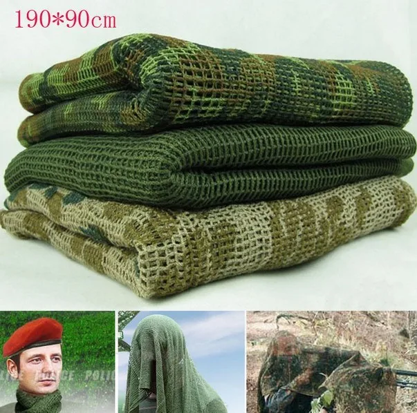 Военный Тактический страйкбольный шарф, вуаль для лица для охоты, лыж, многоцелевой шарф, 65% полиэстер+ 35% Baumwolle 190*90 см