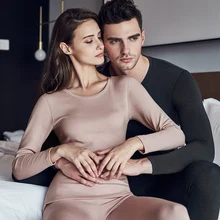 THREEGUN, мужское термобелье, наборы, пара, кальсоны, зимнее, с подогревом, термо нижнее белье, женское, теплое, с v-образным вырезом, Termica Homem, подарочная коробка