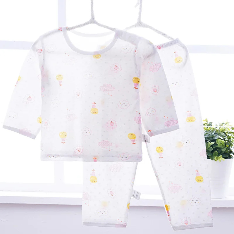 Brand Pajamas for Girls Modal Kids Pajamas Soft Thin Long Sleeve Baby