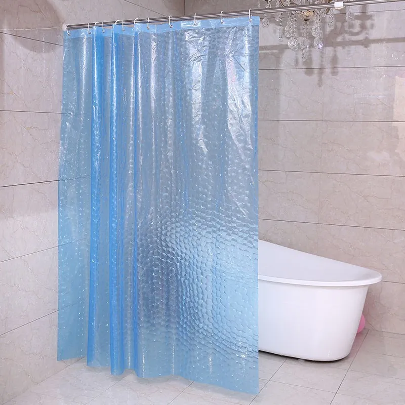 Simple And Transparent Shower Curtain PEVA Printing Waterproof Mold