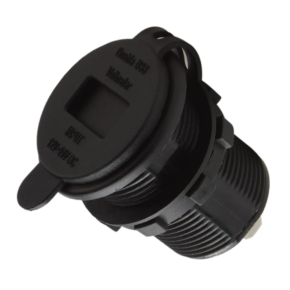 IZTOSS 12V светодиодный двойной автомобиль 2 USB порт зарядное устройство с DC Вольтметр