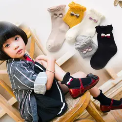 5 пар носков для маленьких мальчиков детские осенне-зимние носки с героями мультфильмов для девочек, детские спортивные кавайные цветные
