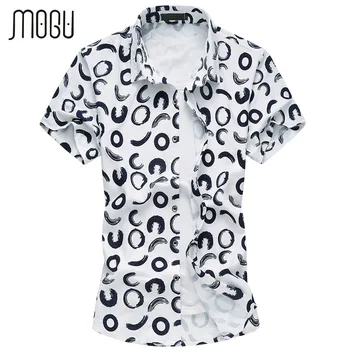 

MOGU Men's Shirts Short Sleeve Button Down Casual Shirts Men's Large Sizes 6XL Shirt Fashion Camisa Social Hawaiian Shirt