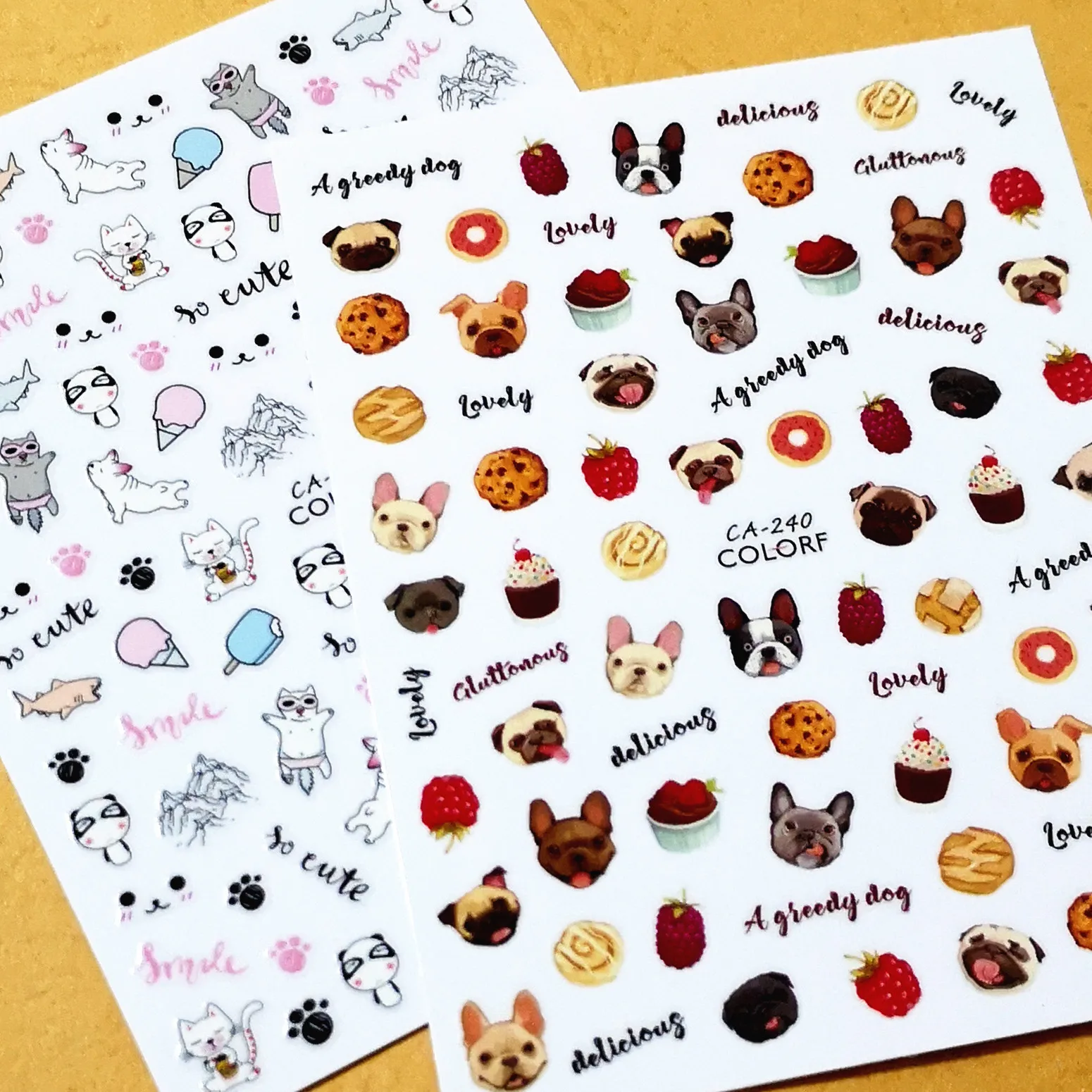 

Newest CA-277 cartoon 3d nail art sticker decal stamping template Japan Korea type DIY nail decoration tools