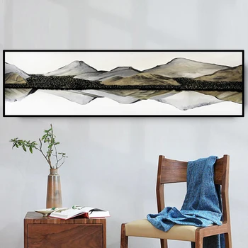 

Abstract Colors Canvas or PVC Poster Black White Landscape Wall Art Painting Living Room Wall Hanging Modern Art Print Painted