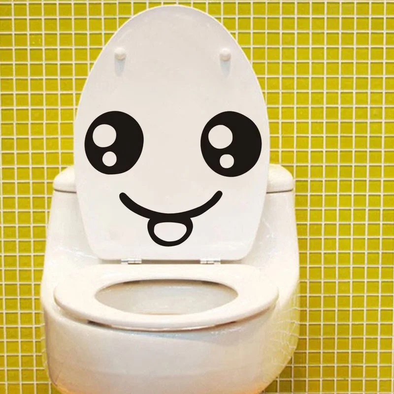 Унитаз улыбается. Туалетная улыбка. Наклейки в туалетную комнату. Туалетная улыбка. Украшения для туалета.