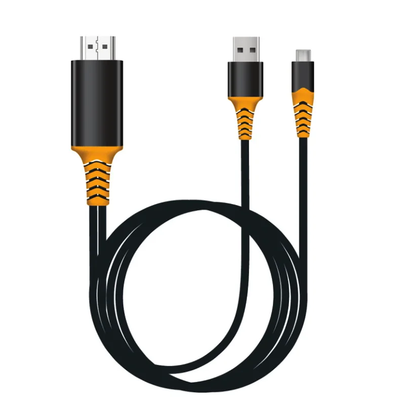 4K 60 Гц USB C type c к HDMI 4K кабель адаптер USB C HDMI Thunderbolt 3 для Macbook pro samsung s8 s9 s10 huawei mate 20 P30 PRO - Color: power supply