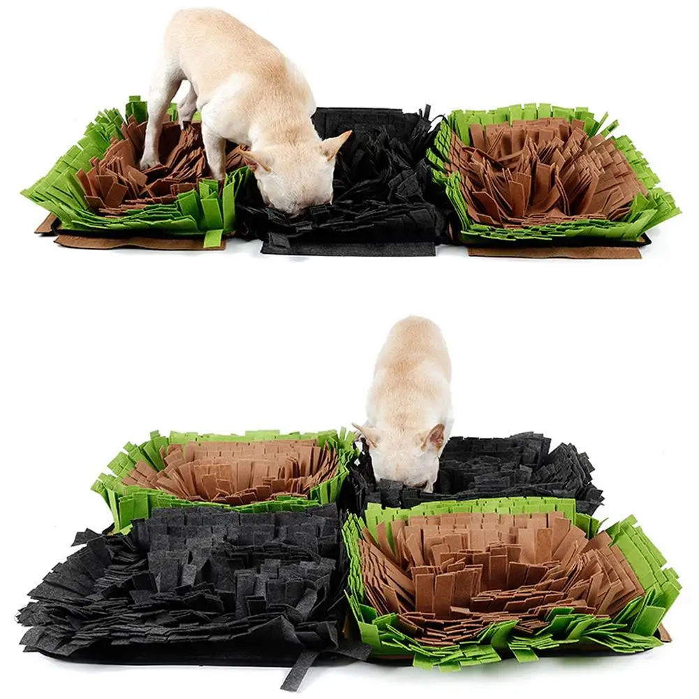 

New Arrival Pet Dog Smell Training Mat Puppy Nose Sniffing Pad Washable Felt Blanket Toy