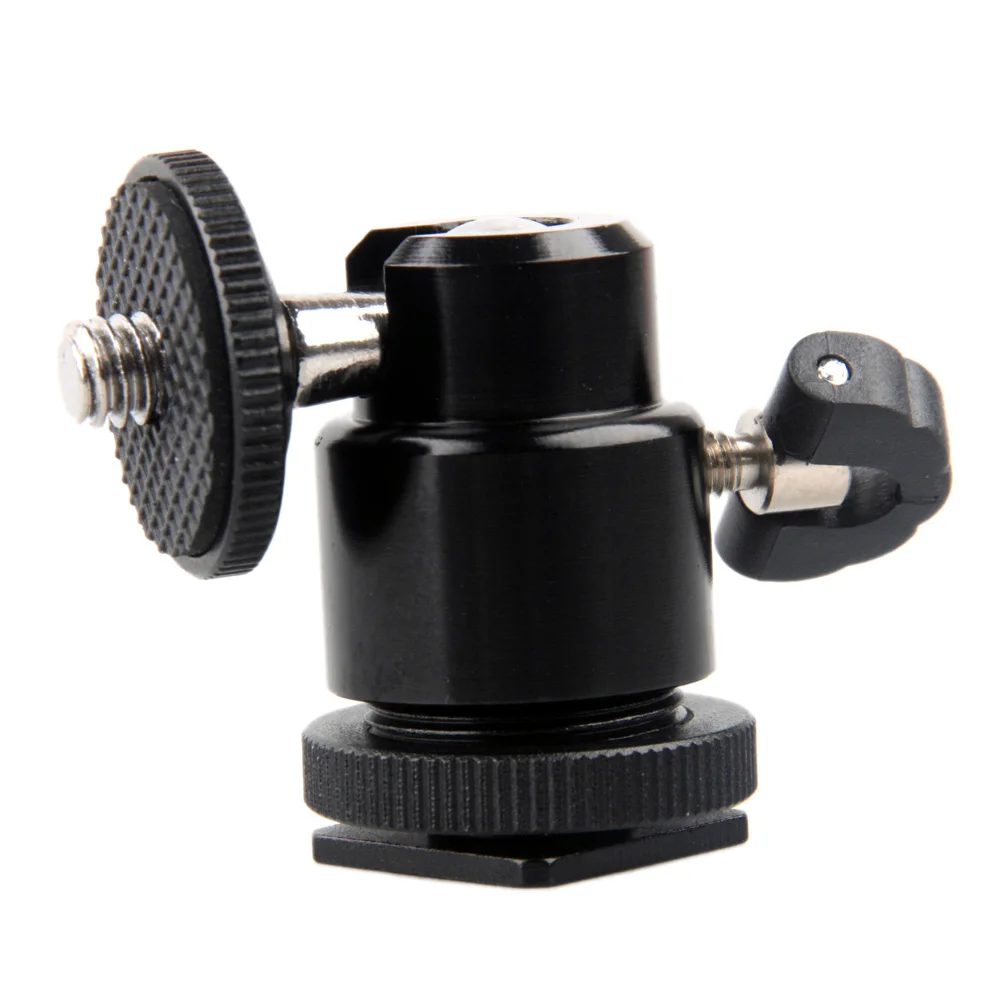 Andoer алюминиевая мини шаровая Головка 1/4 &quotс креплением вспышки для DSLR SLR камера DC
