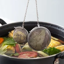 Ситечко для чая из нержавеющей стали OTHERHOUSE, ситечко чайное сито для заварки, фильтр с веревочной цепочкой, кухонные инструменты для приготовления пищи, 2 размера