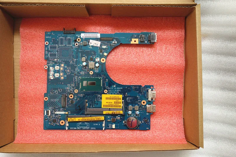 Материнская плата для ноутбука Dell Inspiron 15 5458 5558 5758 AAL10 CN-027C5F SR1EK DDR3L полностью