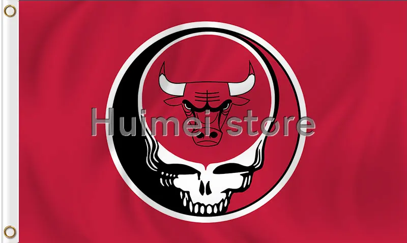 シカゴ ブルズバスケットボールチーム90 150センチチャンピオン旗バナーホーム装飾100dポリエステルで袖 Bulls Flag Chicago Bulls Flagflags Flags Aliexpress